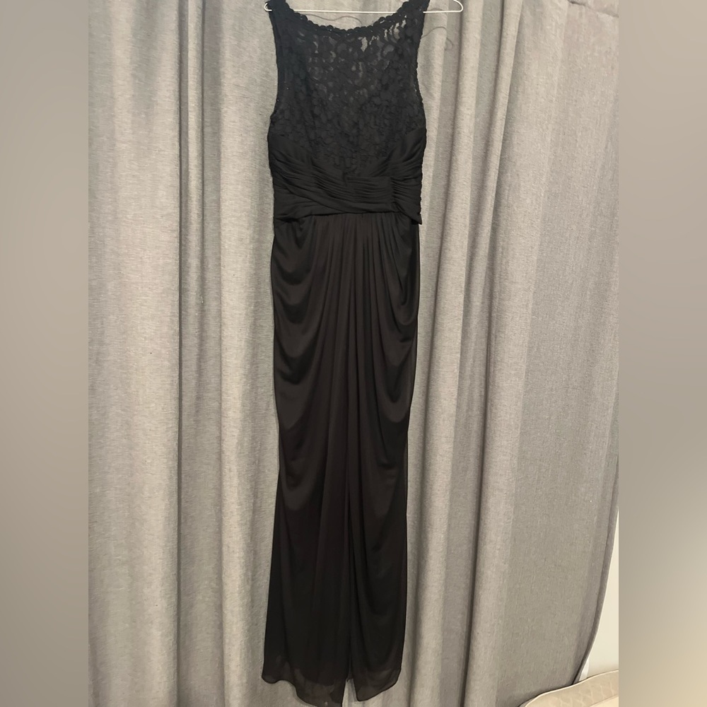 Women’s size 8 , David’s bridal black brides made dress , VGUC worn once